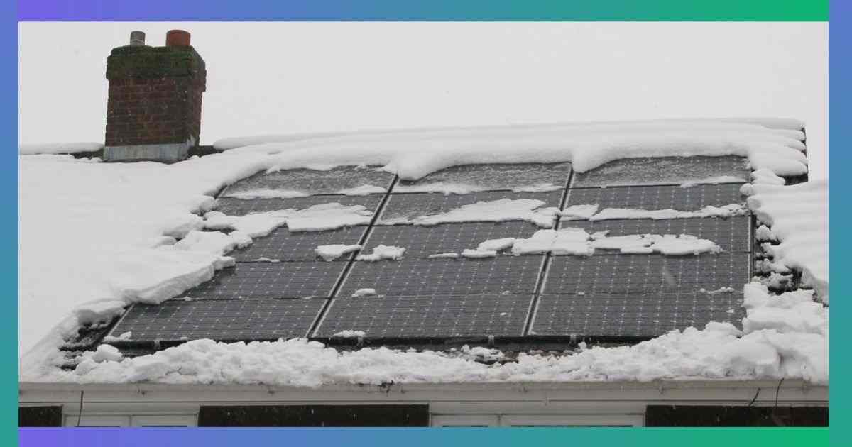 How to safely remove snow from solar panels